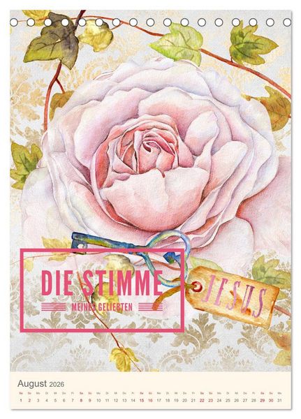 Produktbild: Namen von Jesus (Tischkalender 2026 DIN A5 hoch), CALVENDO Monatskalender