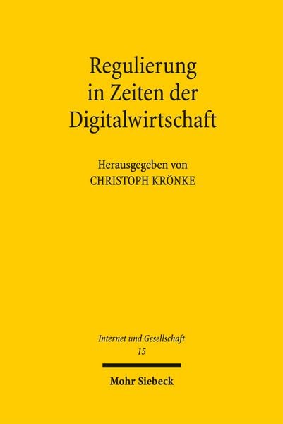 Produktbild: Regulierung in Zeiten der Digitalwirtschaft