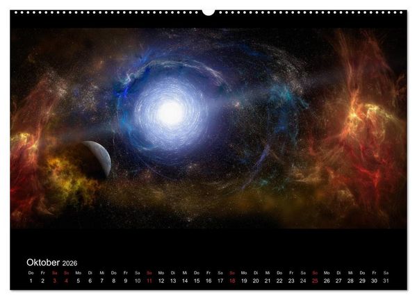 Produktbild: Kosmische Panoramen (Wandkalender 2026 DIN A2 quer), CALVENDO Monatskalender