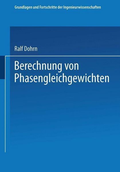 Produktbild: Berechnung von Phasengleichgewichten