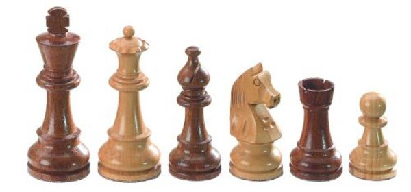 Philos Schachfiguren Sigismund, Königshöhe 78 mm, gewichtet, in Holzbox