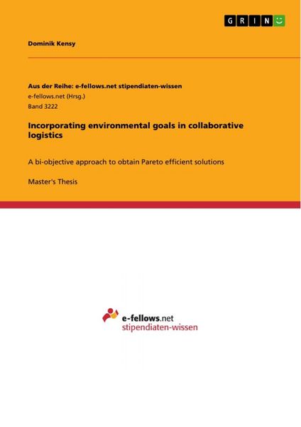 Produktbild: Incorporating environmental goals in collaborative logistics