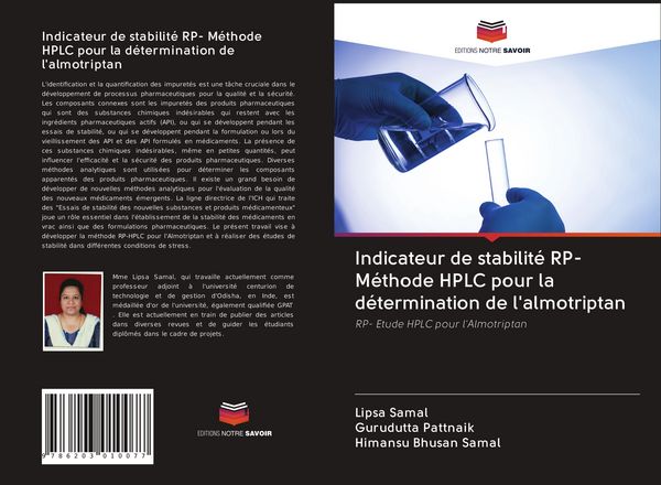 Produktbild: Indicateur de stabilit&eacute; RP- M&eacute;thode HPLC pour la d&eacute;termination de l'almotriptan