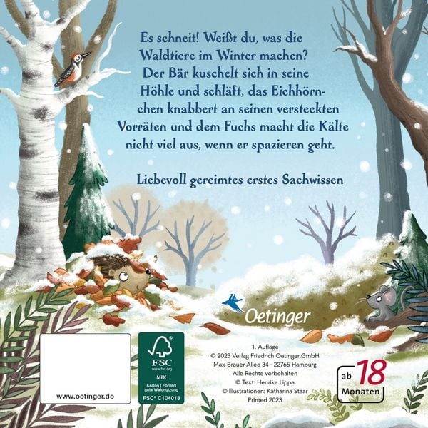 Produktbild: Es wird Winter hier im Wald