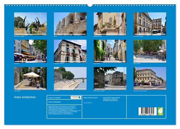 Produktbild: Arles entdecken (hochwertiger Premium Wandkalender 2026 DIN A2 quer), Kunstdruck in Hochglanz