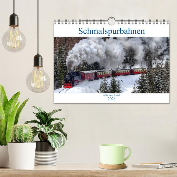 Produktbild: Schmalspurbahnen in Sachsen Anhalt (Wandkalender 2026 DIN A4 quer), CALVENDO Monatskalender