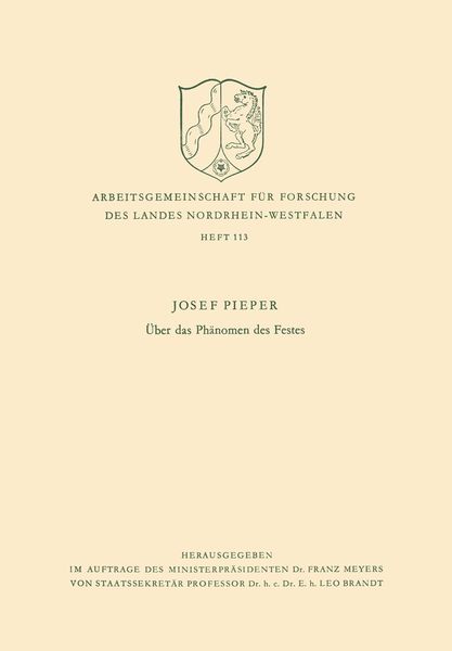 Produktbild: &Uuml;ber das Ph&auml;nomen des Festes