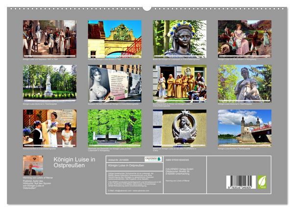 Produktbild: K&ouml;nigin Luise in Ostpreu&szlig;en (hochwertiger Premium Wandkalender 2026 DIN A2 quer), Kunstdruck in Hochglanz