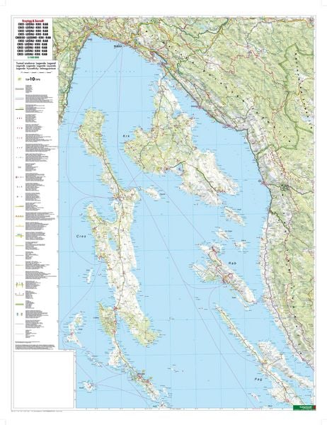 Produktbild: freytag & berndt Stra&szlig;enkarte Cres - Lo&scaron;inj - Krk - Rab 1:100.000
