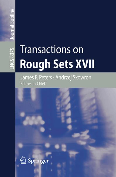 Produktbild: Transactions on Rough Sets XVII