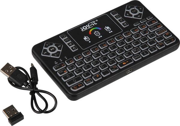Produktbild: Joy-it TASTAMINI01 Funk Tastatur Deutsch, QWERTZ Schwarz Integriertes Touchpad