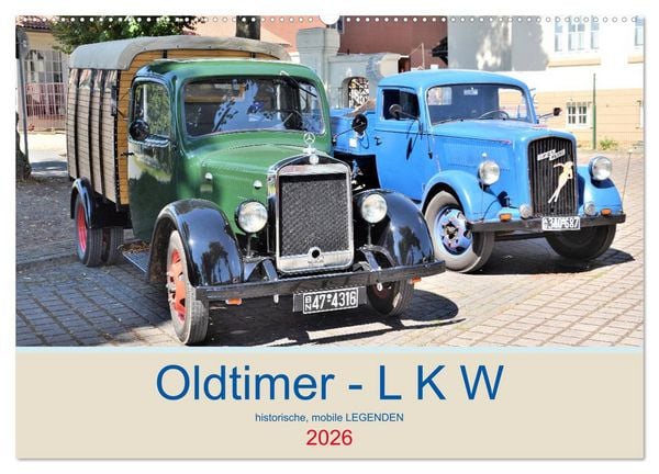 Produktbild: Oldtimer - L K W (Wandkalender 2026 DIN A2 quer), CALVENDO Monatskalender
