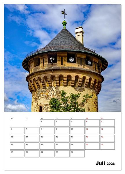 Produktbild: Schloss Wernigerode - Terminplaner (hochwertiger Premium Wandkalender 2026 DIN A2 hoch), Kunstdruck in Hochglanz