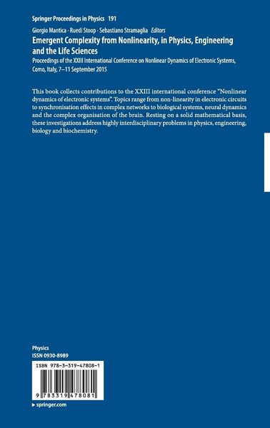 Produktbild: Emergent Complexity from Nonlinearity, in Physics, Engineering and the Life Sciences