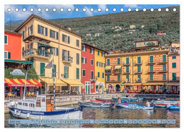 Produktbild: Gardasee, das Paradies im Norden Italiens (Tischkalender 2026 DIN A5 quer), CALVENDO Monatskalender