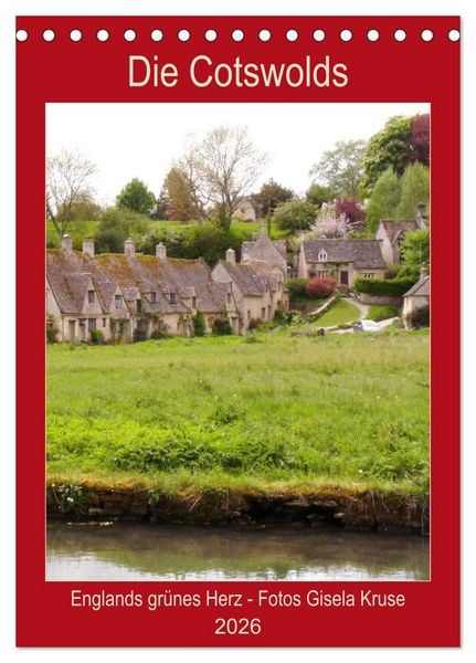 Produktbild: Die Cotswolds Englands gr&uuml;nes Herz (Tischkalender 2026 DIN A5 hoch), CALVENDO Monatskalender