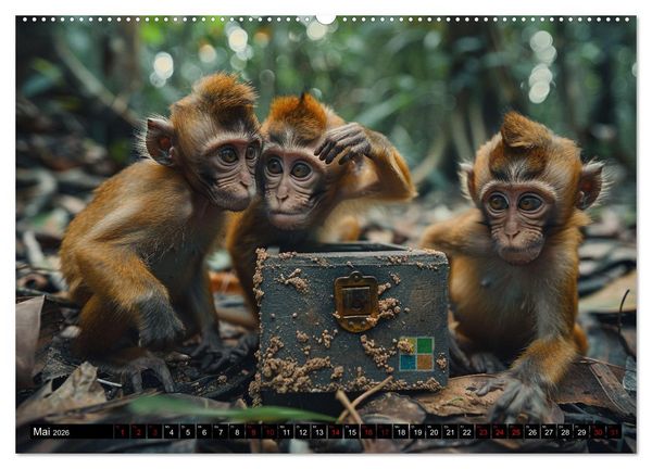 Produktbild: Die Wahrheit &uuml;ber Geocaching (Wandkalender 2026 DIN A2 quer), CALVENDO Monatskalender