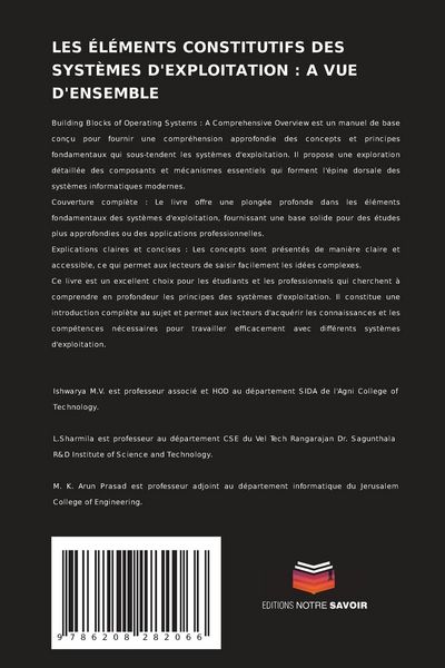 Produktbild: Les &Eacute;l&eacute;ments Constitutifs des Syst&egrave;mes D'exploitation : a Vue D'ensemble