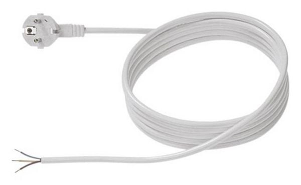 Produktbild: Bachmann 305.276 Strom Anschlusskabel Wei&szlig; 5.00m