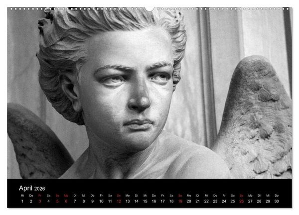 Produktbild: Lebende Steine - Skulpturen auf dem Friedhof Staglieno (Wandkalender 2026 DIN A2 quer), CALVENDO Monatskalender