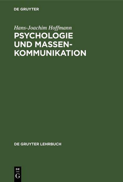 Produktbild: Psychologie und Massenkommunikation