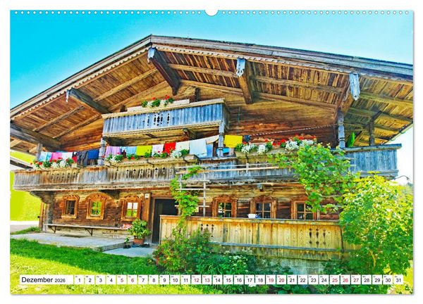 Produktbild: Tiroler Bauernh&ouml;fe Mal urig, mal feudal (hochwertiger Premium Wandkalender 2026 DIN A2 quer), Kunstdruck in Hochglanz