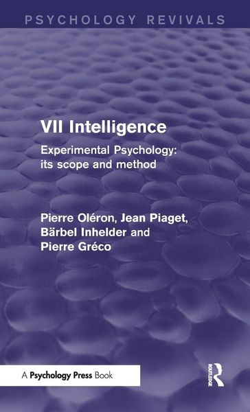 Produktbild: Experimental Psychology Its Scope and Method: Volume VII (Psychology Revivals)