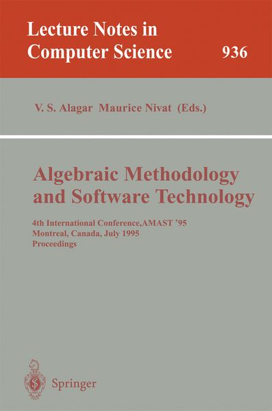 Produktbild: Algebraic Methodology and Software Technology