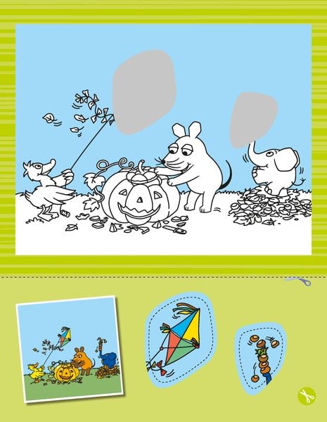 Produktbild: Die Maus: Mein Bastel-Mal-Spaß. Bastelbuch für Kinder ab 3 Jahren