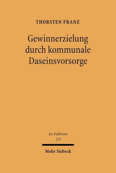 Produktbild: Gewinnerzielung durch kommunale Daseinsvorsorge