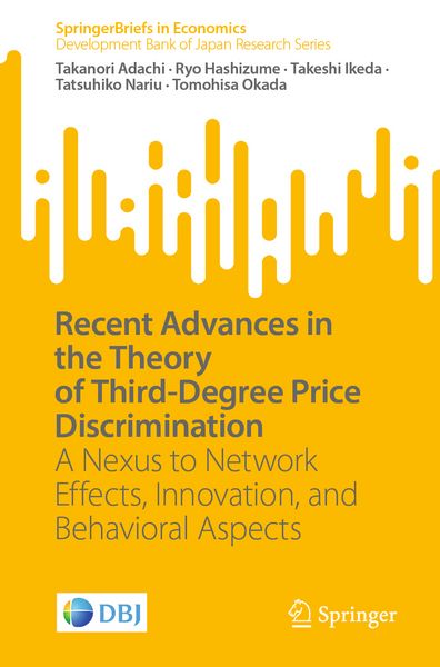 Produktbild: Recent Advances in the Theory of Third-Degree Price Discrimination