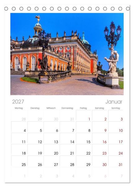 Produktbild: Tischplaner 2027 - POTSDAM. Du bist so sch&ouml;n (A5 Tischkalender zum Aufstellen) CALVENDO