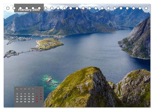 Produktbild: Bird's eye view of Norway (Desk Calendar 2026 DIN A5 landscape), CALVENDO 12 Month DeskCalendar