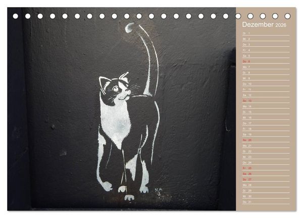 Produktbild: Flensburger Katzen (Tischkalender 2026 DIN A5 quer), CALVENDO Monatskalender