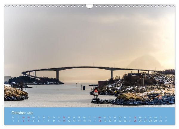 Produktbild: Leuchtfeuer der norwegischen K&uuml;ste (Wandkalender 2026 DIN A3 quer), CALVENDO Monatskalender