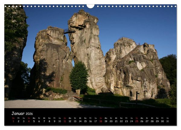 Produktbild: Die Externsteine (Wandkalender 2026 DIN A3 quer), CALVENDO Monatskalender