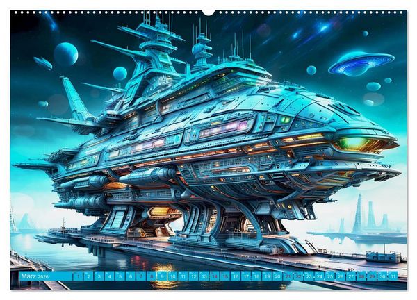 Produktbild: Kriegsschiffe Anbruch einer neuen &Auml;ra (Wandkalender 2026 DIN A2 quer), CALVENDO Monatskalender