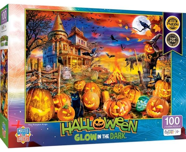 Halloween - Glow in the Dark - The Pumpkin Kings 100pc Puzzle