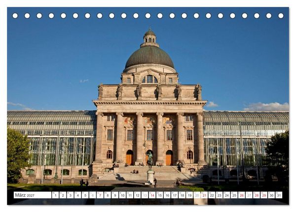Produktbild: Bayerns Hauptstadt: M&uuml;nchen (Tischkalender 2027 DIN A5 quer), CALVENDO Monatskalender