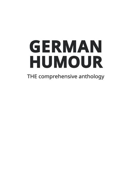 Produktbild: German Humour