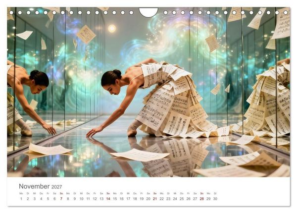 Produktbild: Tanz durch Traumwelten - Fantastische T&auml;nzerinnen in surrealen Klangr&auml;umen (Wandkalender 2027 DIN A4 quer), CALVENDO Monatskalender