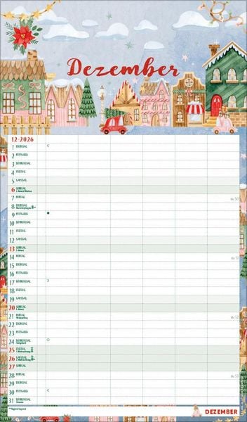 Produktbild: Familienplaner Aquarell 2026