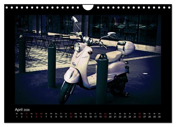 Produktbild: Motorroller (Wandkalender 2026 DIN A4 quer), CALVENDO Monatskalender