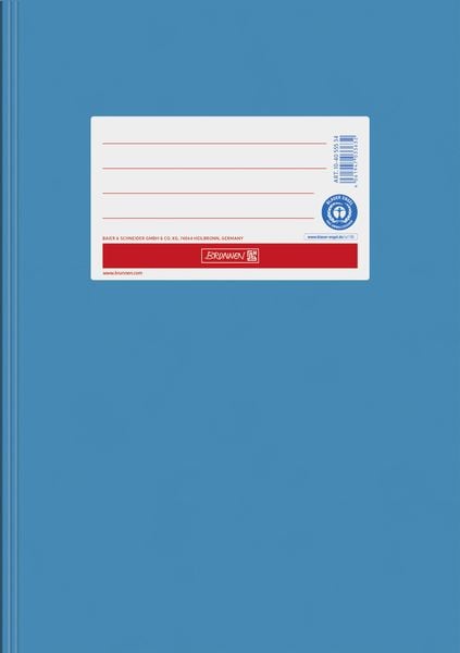 Produktbild: Brunnen Hefth&uuml;lle A5, Papier extrastark, mittelblau