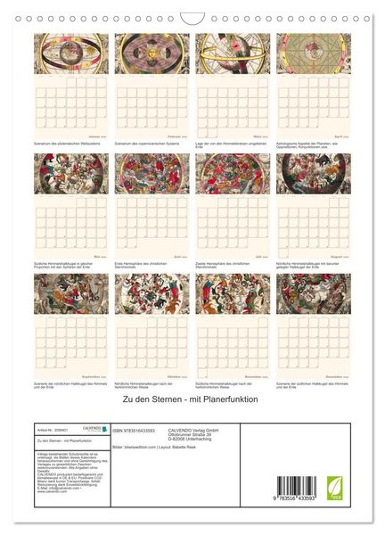 Produktbild: Zu den Sternen - mit Planerfunktion (Wandkalender 2026 DIN A3 hoch), CALVENDO Monatskalender