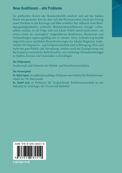 Produktbild: Neue Koalitionen &ndash; alte Probleme