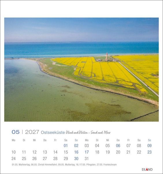 Produktbild: Ostseek&uuml;ste Postkartenkalender 2027 - Wind und Wellen - Sand und Meer