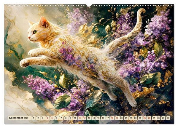 Produktbild: Floras Samtpfoten (Wandkalender 2027 DIN A2 quer), CALVENDO Monatskalender