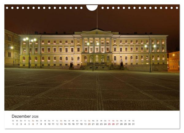 Produktbild: Helsinki - Hauptstadt am Finnischen Meerbusen (Wandkalender 2026 DIN A4 quer), CALVENDO Monatskalender
