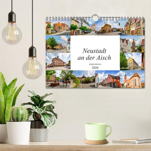 Produktbild: Neustadt an der Aisch Impressionen (Wandkalender 2026 DIN A4 quer), CALVENDO Monatskalender